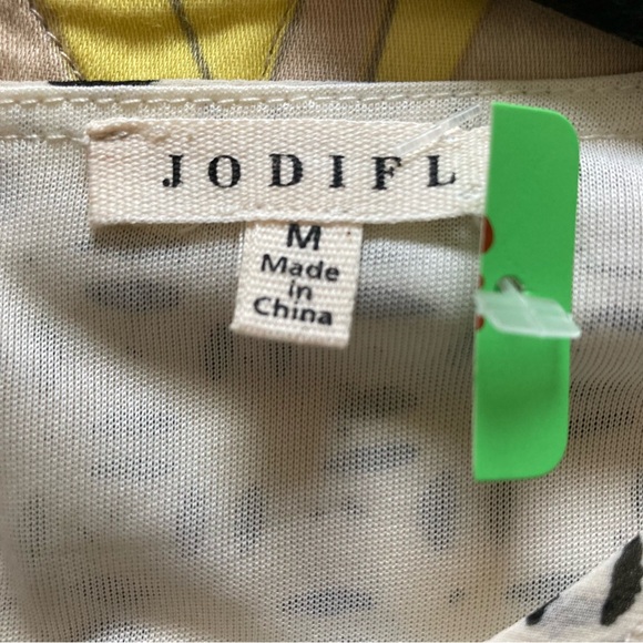 JODIFL Wander Cream Patterned Mini Dress | New No Tags | Size M - Picture 13 of 13